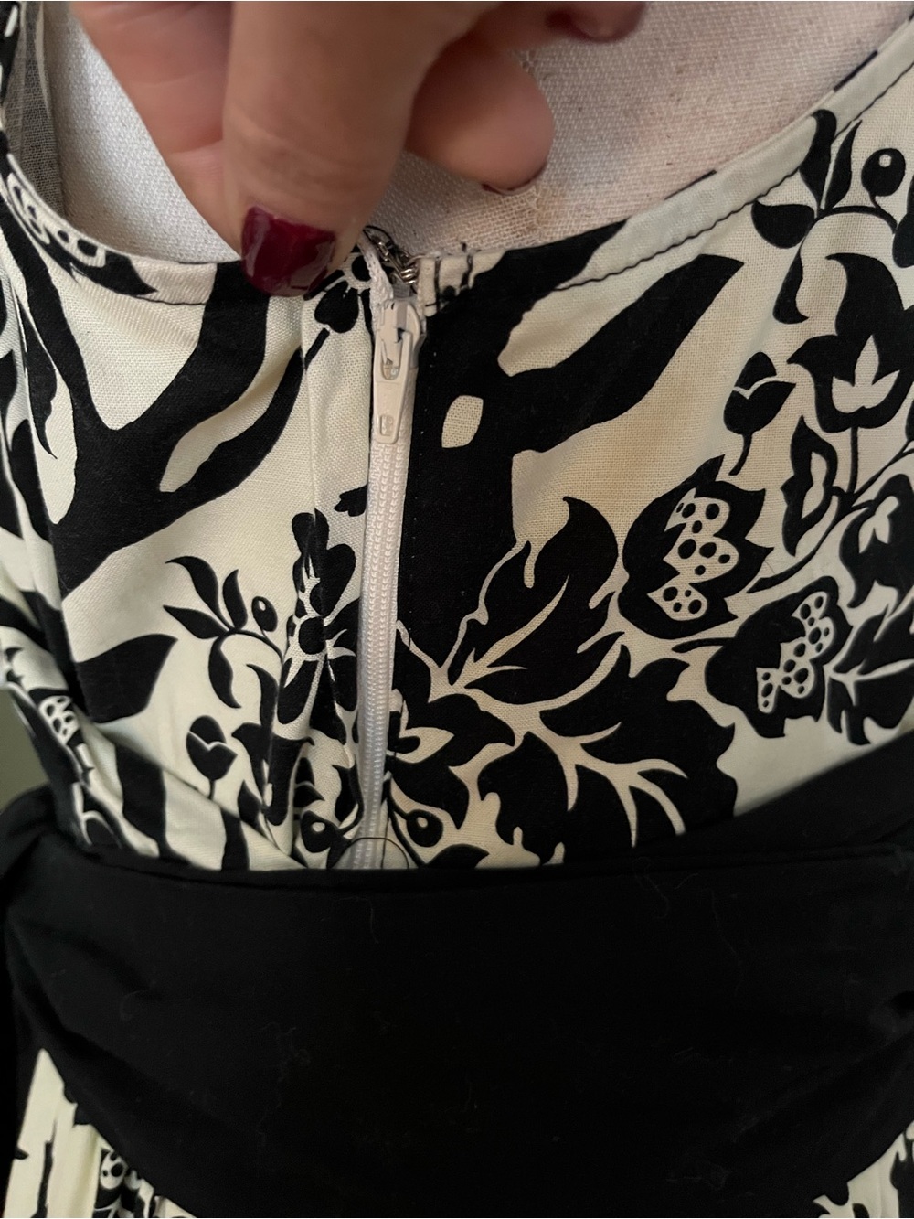 Folter Woodland Damask Dress | Stag & Bird Print | 100% Cotton | 2X - Picture 8 of 11